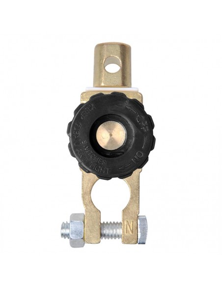 Negative battery terminal with switch