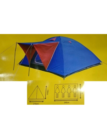 Igloo tent 4 people (215x245x130cm)