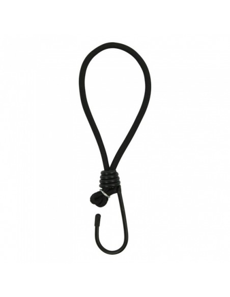 Tensor de borracha preta com gancho para barraca 5 unidades