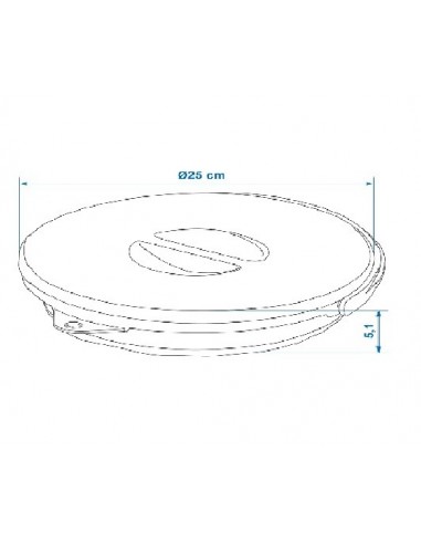 5 L collapsible bucket with lid.