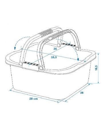 Cubo multiusos 13L ProPlus