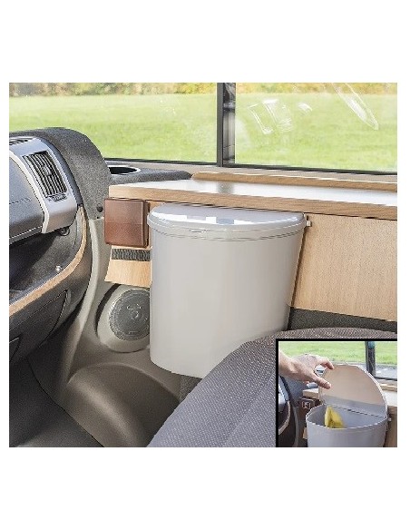Poubelle L avec couvercle pour caravane / camping-car