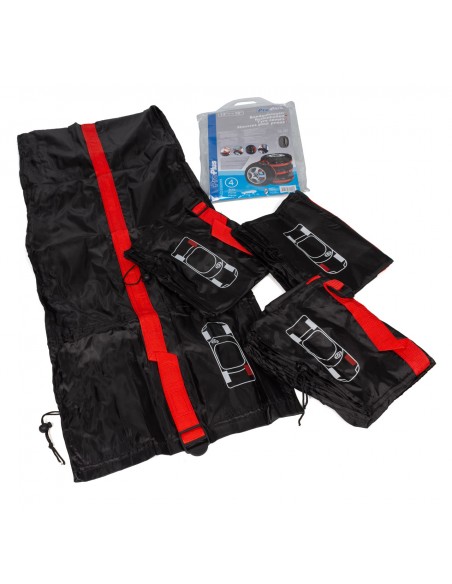 Tire covers 4 pieces in bag.