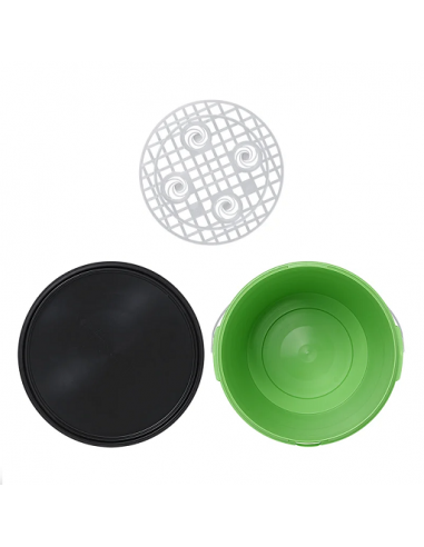 Cubo 21l. para lavado con separador de suciedad y tapa