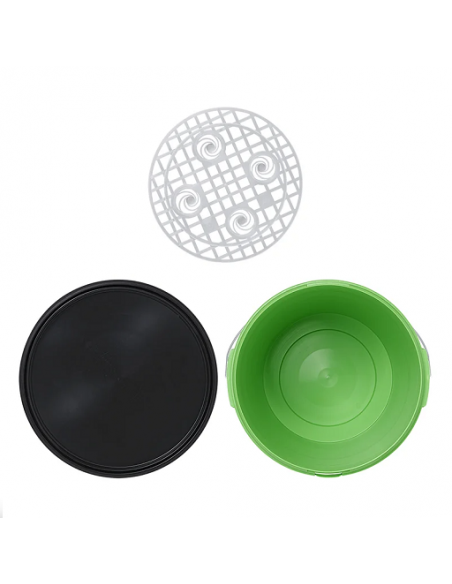 Cubo 21l. para lavado con separador de suciedad y tapa