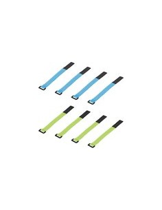 Alças ajustáveis com velcro. x8