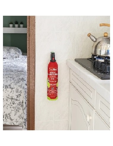 Supporto fluorescente a parete per estintore 750 ml.