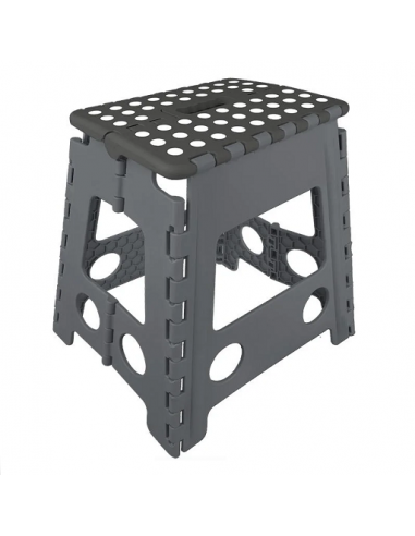Folding stool with non-slip tray
