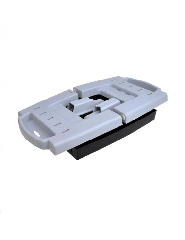 Non-slip plastic folding step/rung