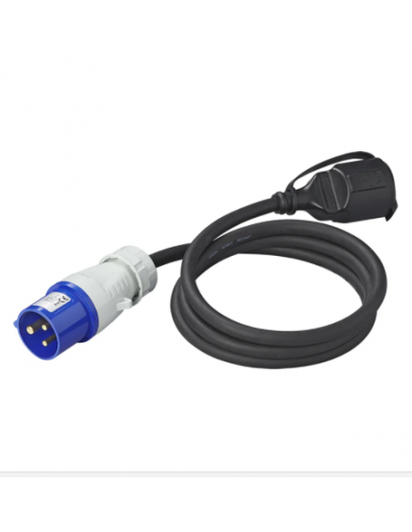 Plug Cetac maschio a schuko femmina 3x2,5mm2 cavo 150cm ProPlus