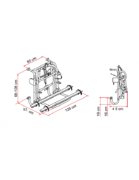 Portabici Carry Bike Lift 77 E-Bike Fiamma