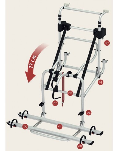 Portabici Carry Bike Lift 77 E-Bike Fiamma
