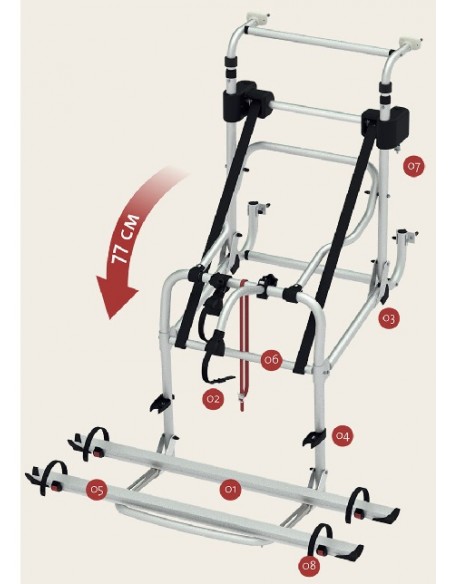 Portabici Carry Bike Lift 77 E-Bike Fiamma