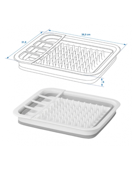 Cutlery with 12.5 cm dish drainer