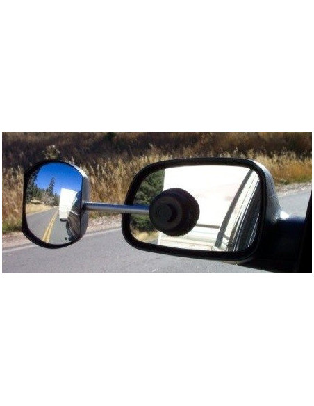Universal rearview mirror with suction cup
