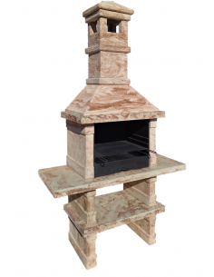 Barbacoa Bastimaxi con repisa de 140 cm