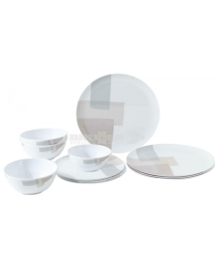 Vaisselle en mélamine 12 pièces par Brunner