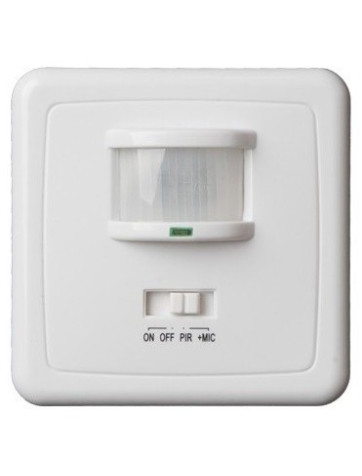 Detector de movimiento y de sonido para empotrar