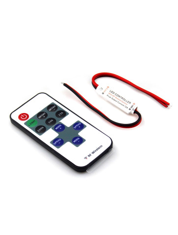 Controlador dimmer para tiras de led con mando a distancia
