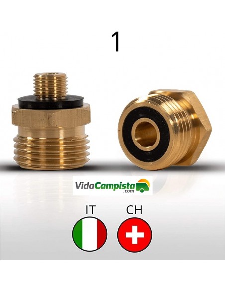 Adapterfitting für Regler von Fremdgasflaschen: IT/CH