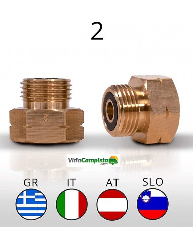 Adapter fitting for Foreign Gas Bottle Regulator: GR/IT/AT/SLO.
