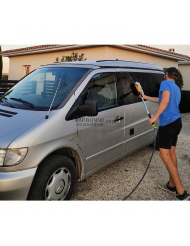 Broom Extra long brush with hose connection