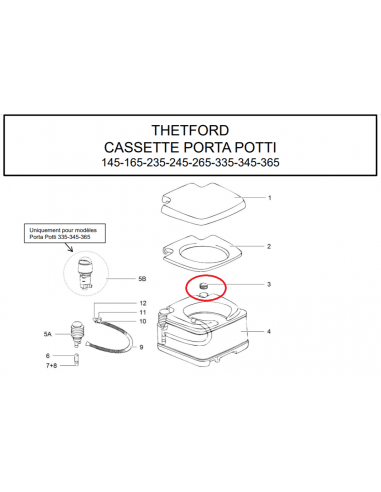 Thetford Porta Potti Portable Toilet Plug