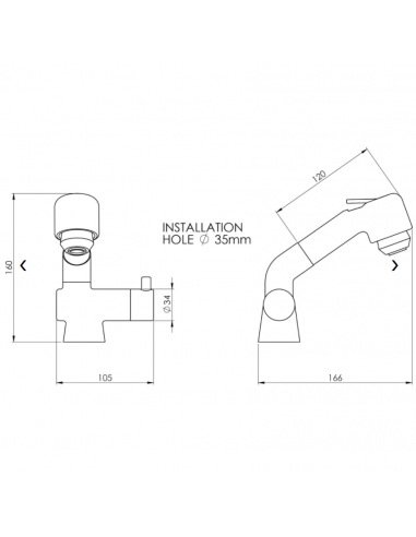 Removable faucet with control trigger