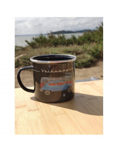 Caneca metálica esmaltada VW T1 500ml