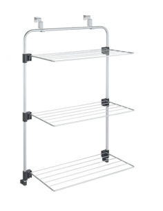 Folding clothesline with 3 far window or door