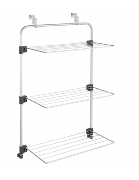 Folding clothesline with 3 far window or door