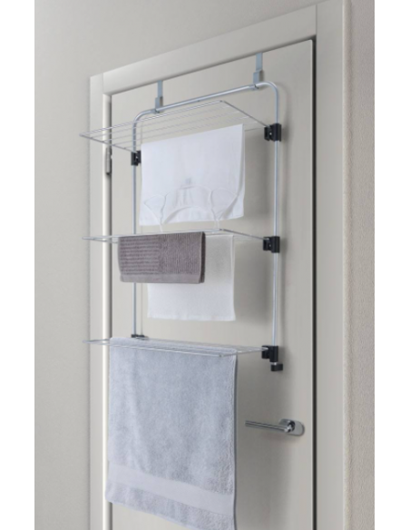 Klappbare Wäscheleine mit 3 weitem Fenster oder Tür