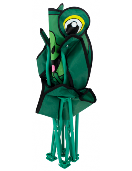 Cadeira dobrável infantil com design de sapo