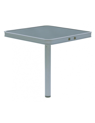 Mesa auxiliar de aluminio con piqueta para camping o playa