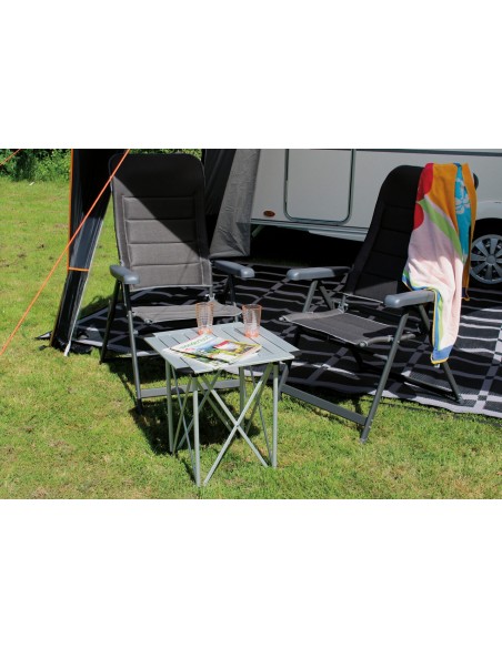 Burzet folding table reinforced aluminum 52x52x55