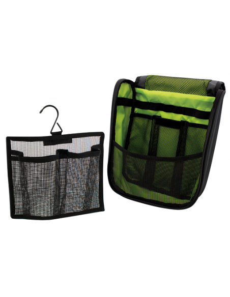 Shower organizer bag with hook