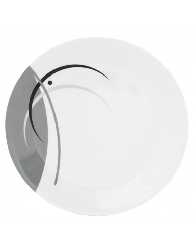 Vaisselle mélamine complète 8 pièces + couverts Napoli