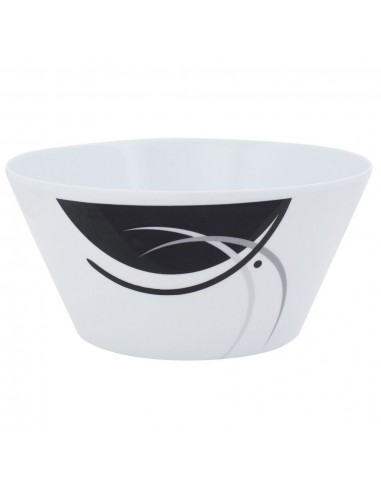 Vaisselle mélamine complète 8 pièces + couverts Napoli