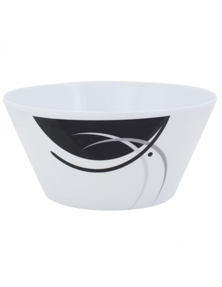 Vaisselle mélamine complète 8 pièces + couverts Napoli