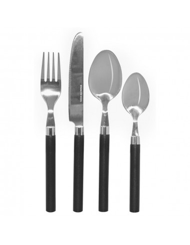 Vaisselle mélamine complète 8 pièces + couverts Napoli