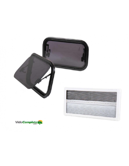 Finestra pieghevole Doppio vetro carbest 350 x 500 cm RW Compact