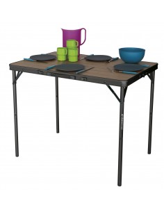 Mesa maleta plegable Balazuc Bambú 90 x 60 cm. Eurotrail