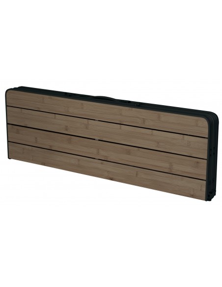 Table valise pliante Balazuc Bambou 90 x 60 cm. piste de l'euro