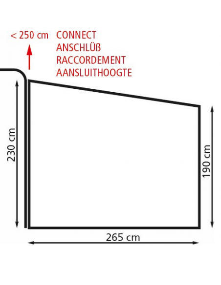 Genua universal air awning with EuroTrail front and side panels
