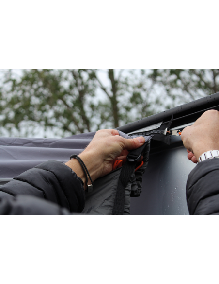 Ancona Air inflatable awning with front and side panels