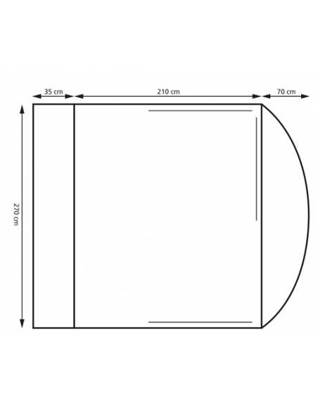 Ancona Air inflatable awning with front and side panels