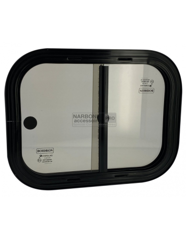 Black reversible window 1000x400 mm. Boidron