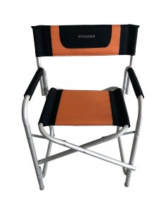 Chaise metteur en scène noir/poignée alu rabattable Bayasun