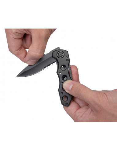 Navaja para ocio con cuchilla y sierra plegable Wolfcraft