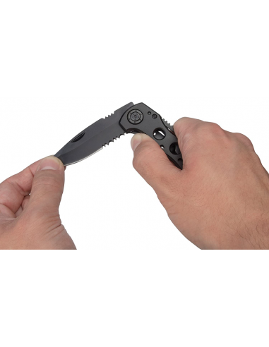 Navaja para ocio con cuchilla y sierra plegable Wolfcraft